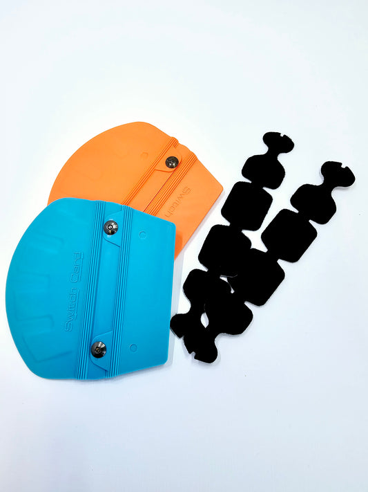 Toretto Curved Squeegee set Blue and orange