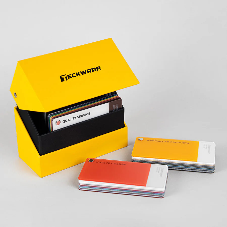 TeckWrap Color Swatches 2025 + TeckWrap PPF & Window Film Sample Book